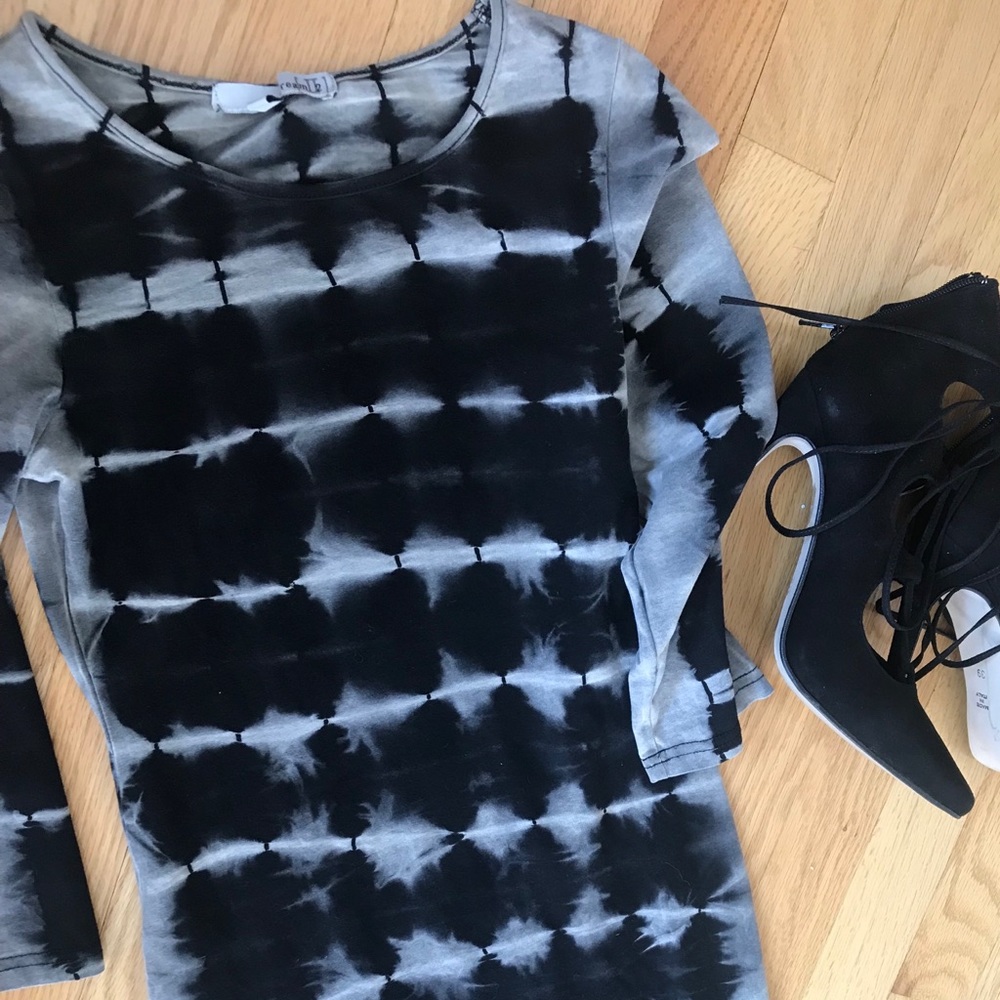Tie dye fitted dress
